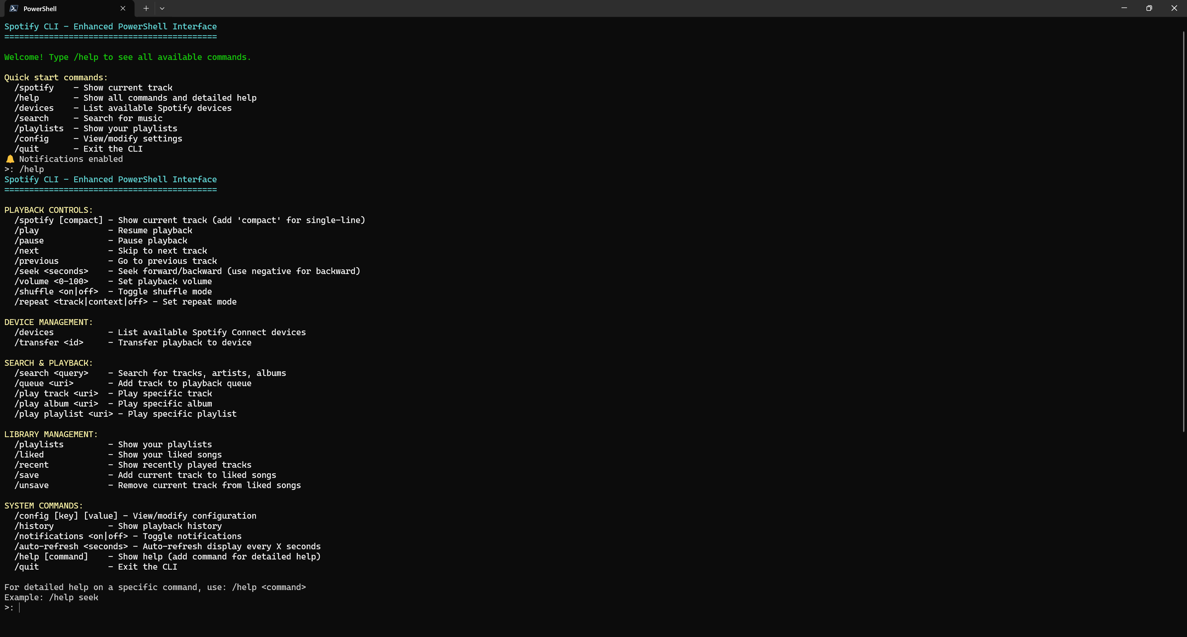 SpotifyCLI